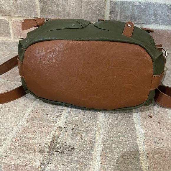 Rosetti Green and Brown Messenger Bag - Picture 8 of 11